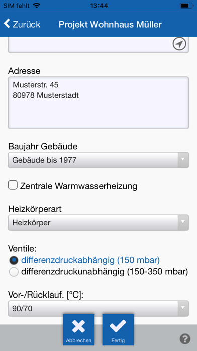 Emulate iPhone app Vereinfachter hydr. Abgleich using MyAndroid Emulate iPhone app Vereinfachter hydr. Abgleich using MyAndroid