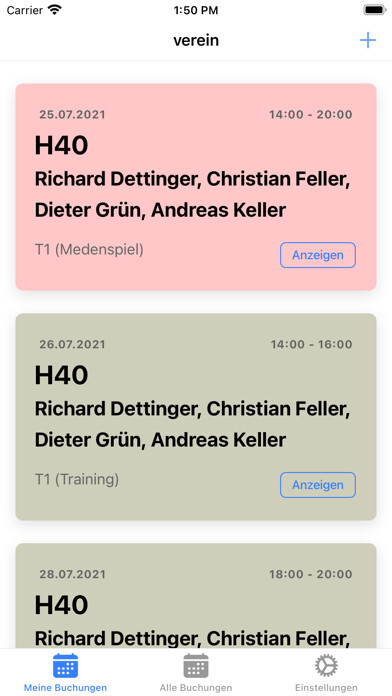 Emulate iPhone app Vereinsbuchung.de scheduler using MyAndroid Emulate iPhone app Vereinsbuchung.de scheduler using MyAndroid
