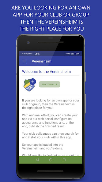 Run android online APK Vereinsheim from MyAndroid or emulate Vereinsheim using MyAndroid