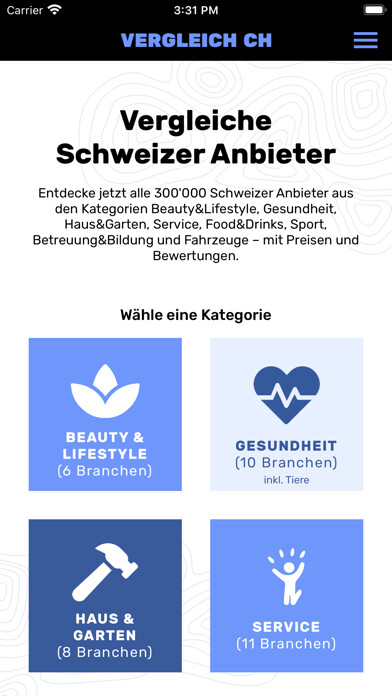 Emulate iPhone app Vergleich CH using MyAndroid Emulate iPhone app Vergleich CH using MyAndroid