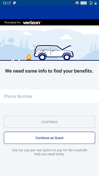 Emulate iPhone app Verizon Roadside Assistance using MyAndroid Emulate iPhone app Verizon Roadside Assistance using MyAndroid