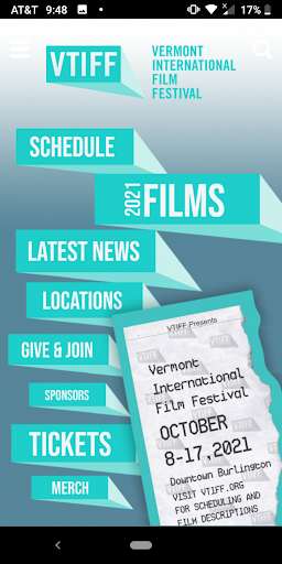 Run android online APK Vermont International Film Festival from MyAndroid or emulate Vermont International Film Festival using MyAndroid