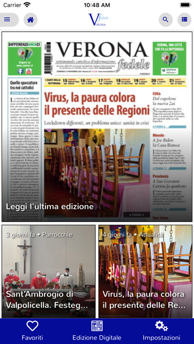 Emulate iPhone app Verona Fedele using MyAndroid Emulate iPhone app Verona Fedele using MyAndroid