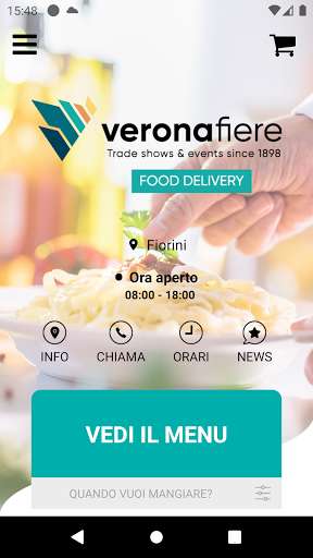 Run android online APK Veronafiere food delivery from MyAndroid or emulate Veronafiere food delivery using MyAndroid