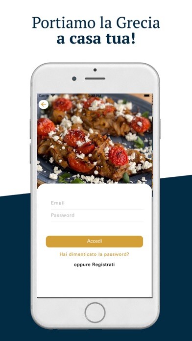 Emulate iPhone app Vero Sapore Greco using MyAndroid
