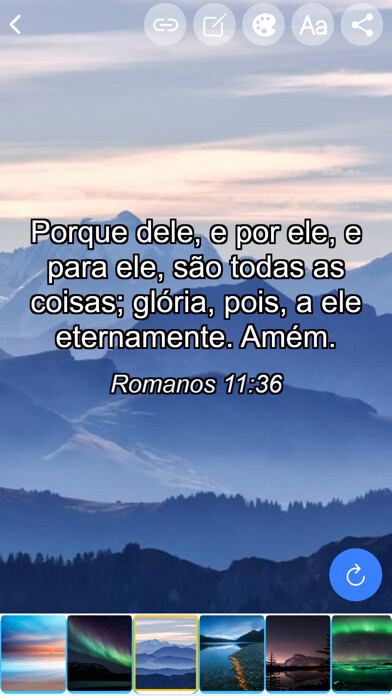 Emulate iPhone app Versículo do Dia Mensagens using MyAndroid