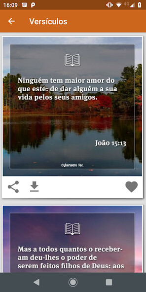 Run android online APK Versculos Diarios da Bblia from MyAndroid or emulate Versculos Diarios da Bblia using MyAndroid