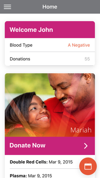 Emulate iPhone app Versiti Donor using MyAndroid