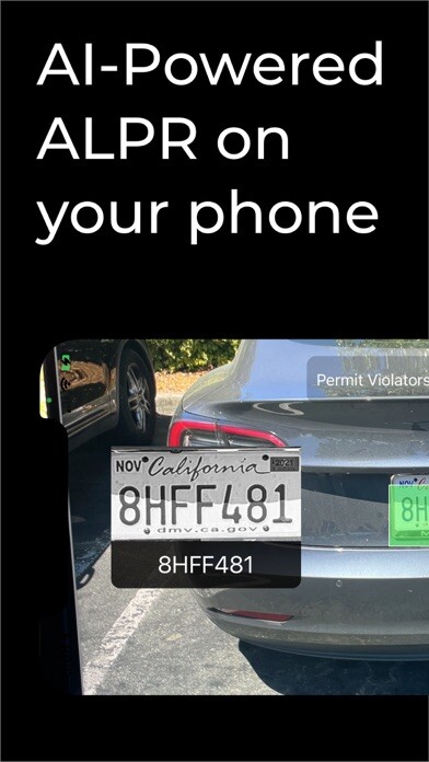 Emulate iPhone app Vert ALPR - Mobile LPR Scanner using MyAndroid