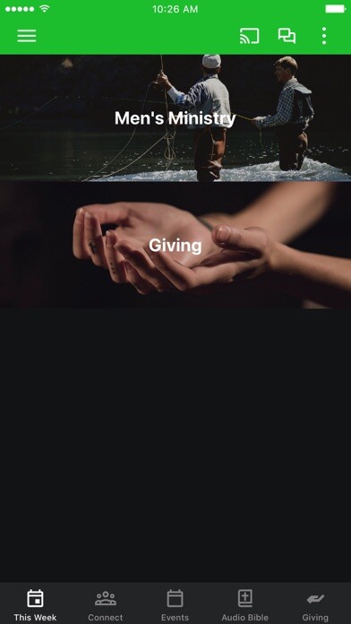 Emulate iPhone app Vertical Life Church NC using MyAndroid