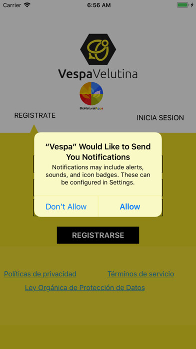 Emulate iPhone app Vespa Velutina using MyAndroid