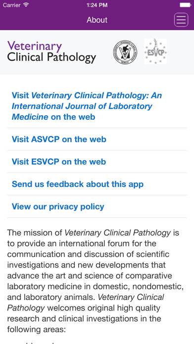 Emulate iPhone app Veterinary Clinical Pathology using MyAndroid Emulate iPhone app Veterinary Clinical Pathology using MyAndroid