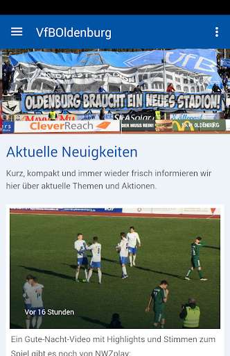 Run android online APK VfB Oldenburg v. 1897 e.V. from MyAndroid or emulate VfB Oldenburg v. 1897 e.V. using MyAndroid