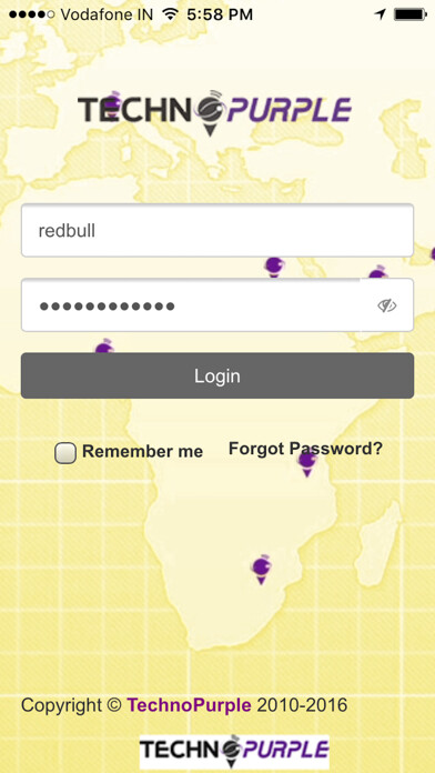 Run android online APK Vffy - TechnoPurple Vehicle Tracking App from MyAndroid or emulate Vffy - TechnoPurple Vehicle Tracking App using MyAndroid