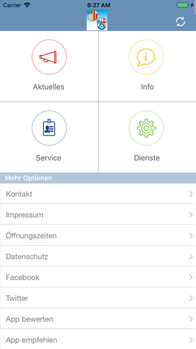 Emulate iPhone app VG Kochel a.See using MyAndroid