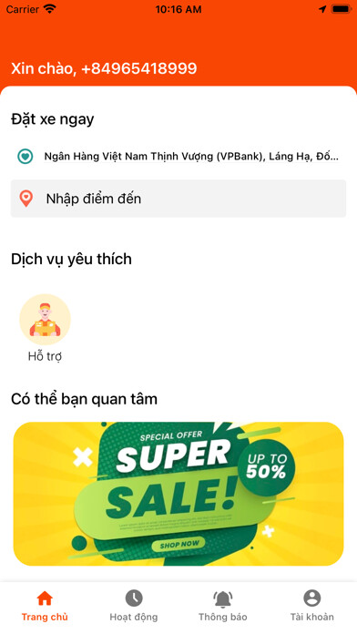 Run android online APK VGo - Ứng dụng gọi xe from MyAndroid or emulate VGo - Ứng dụng gọi xe using MyAndroid