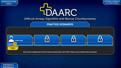 Emulate iPhone app VHA Difficult Airway (DAARC) using MyAndroid
