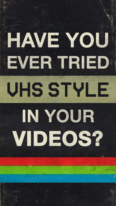 Emulate iPhone app VHS Cam: Vintage Video Editor using MyAndroid