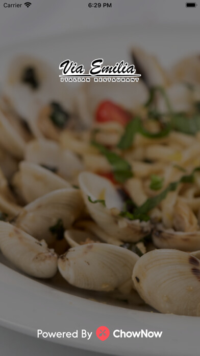Emulate iPhone app Via Emilia Italian Restaurant using MyAndroid