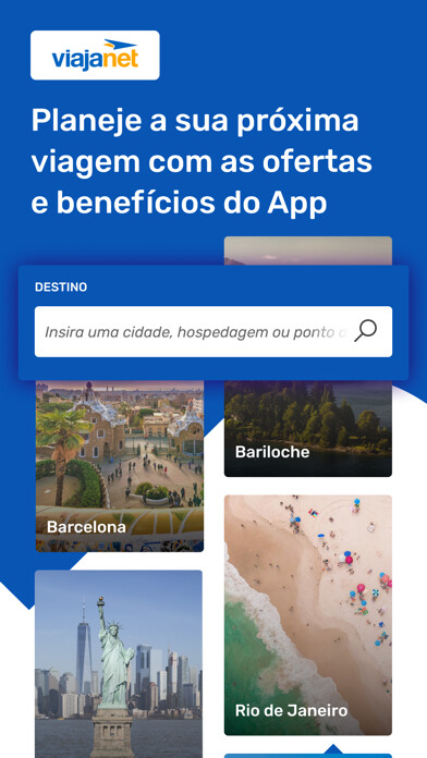 Emulate iPhone app ViajaNet: Passagens Aéreas using MyAndroid