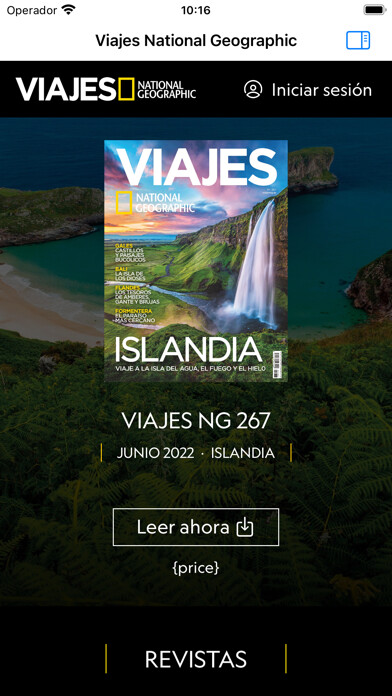 Emulate iPhone app Viajes National Geographic using MyAndroid Emulate iPhone app Viajes National Geographic using MyAndroid