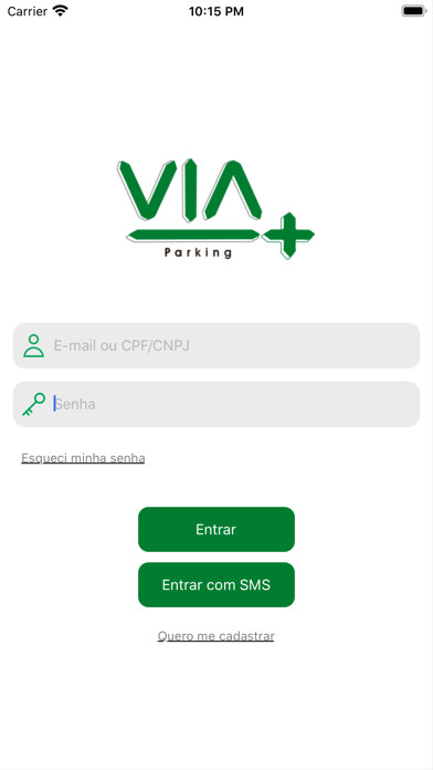 Emulate iPhone app Via Mais Parking using MyAndroid