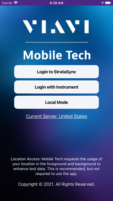 Emulate iPhone app VIAVI Mobile Tech using MyAndroid