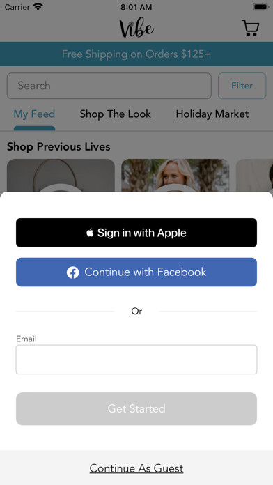 Emulate iPhone app Vibe Clothing Company using MyAndroid Emulate iPhone app Vibe Clothing Company using MyAndroid