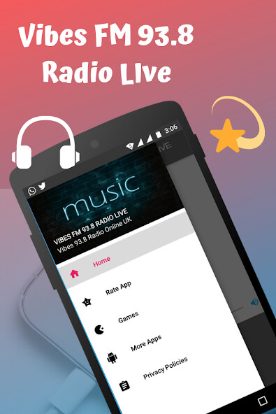 Run android online APK Vibes FM 93,8 Radio Live from MyAndroid or emulate Vibes FM 93,8 Radio Live using MyAndroid