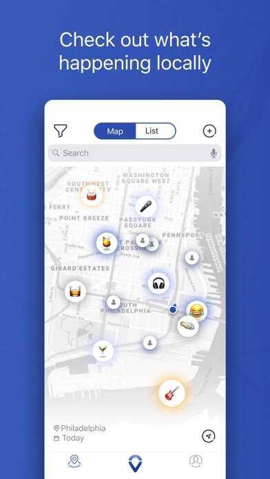 Emulate iPhone app Vibespot: Find your Vibe using MyAndroid