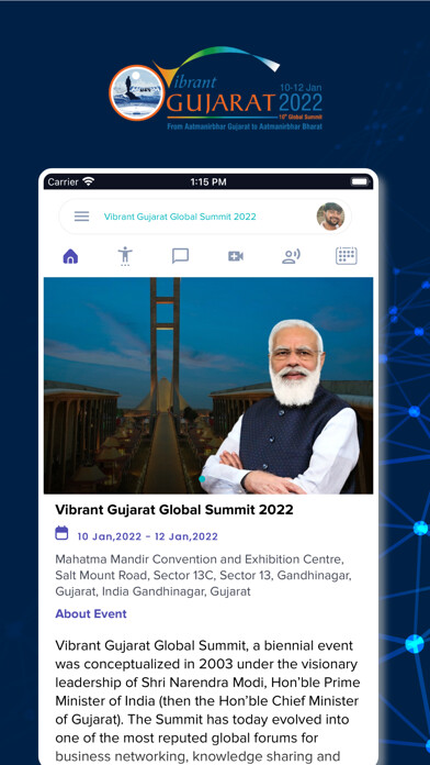 Emulate iPhone app Vibrant Gujarat Global Summit using MyAndroid Emulate iPhone app Vibrant Gujarat Global Summit using MyAndroid