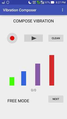 Emulate Android APK Vibration Composer
