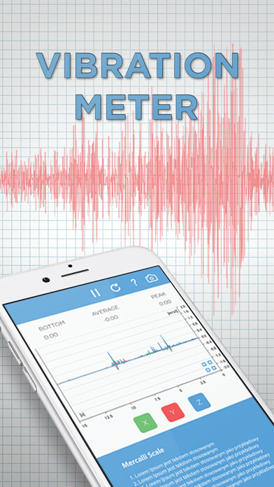 Emulate iPhone app Vibration Meter, seismograph using MyAndroid Emulate iPhone app Vibration Meter, seismograph using MyAndroid