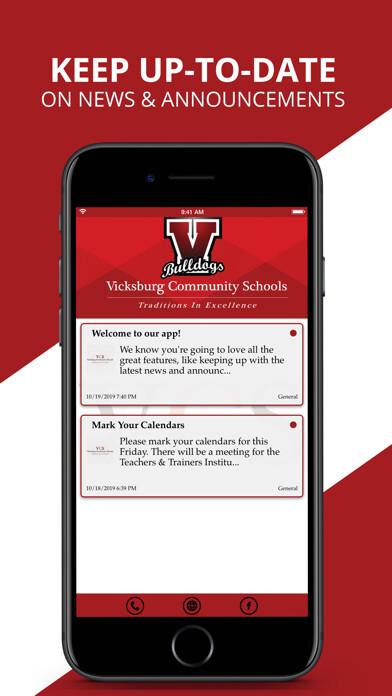 Emulate iPhone app Vicksburg Community Schools using MyAndroid Emulate iPhone app Vicksburg Community Schools using MyAndroid