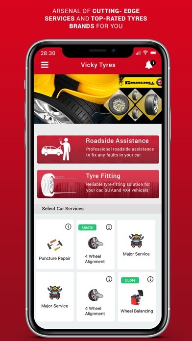 Emulate iPhone app Vicky Tyres using MyAndroid Emulate iPhone app Vicky Tyres using MyAndroid