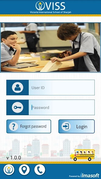 Emulate iPhone app Victoria International School using MyAndroid