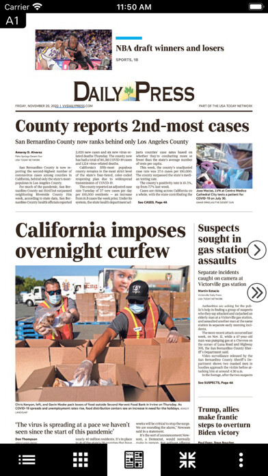 Emulate iPhone app Victorville Daily Press Print using MyAndroid Emulate iPhone app Victorville Daily Press Print using MyAndroid