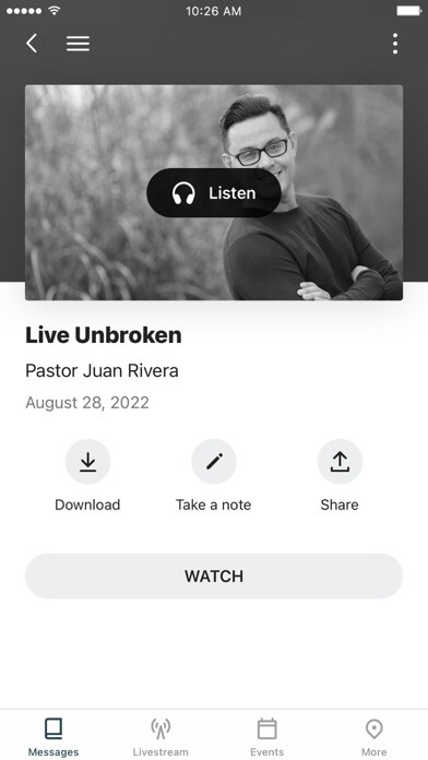 Emulate iPhone app Victory Church Ohio using MyAndroid Emulate iPhone app Victory Church Ohio using MyAndroid