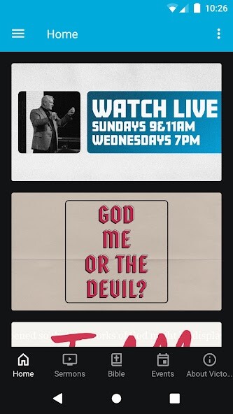 Emulate iPhone app Victory Family Church App using MyAndroid Emulate iPhone app Victory Family Church App using MyAndroid