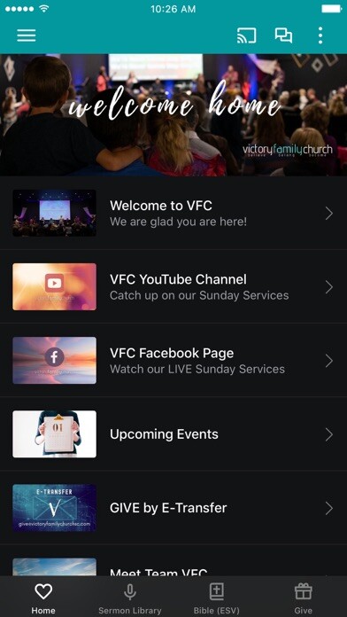 Emulate iPhone app Victory Family Church SC using MyAndroid Emulate iPhone app Victory Family Church SC using MyAndroid