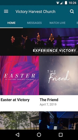 Emulate iPhone app Victory Harvest Church using MyAndroid Emulate iPhone app Victory Harvest Church using MyAndroid