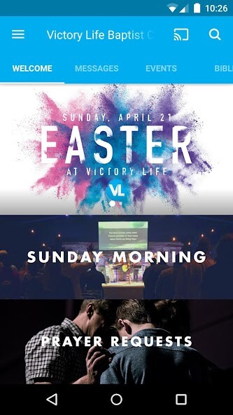 Emulate iPhone app Victory Life Church using MyAndroid Emulate iPhone app Victory Life Church using MyAndroid