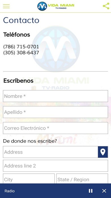 Emulate iPhone app Vida Miami Tv y Radio using MyAndroid Emulate iPhone app Vida Miami Tv y Radio using MyAndroid