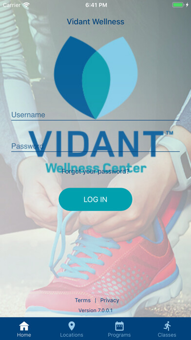 Emulate iPhone app Vidant Wellness using MyAndroid