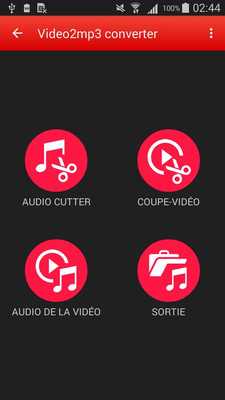 Emulate Android APK Video2mp3 converter