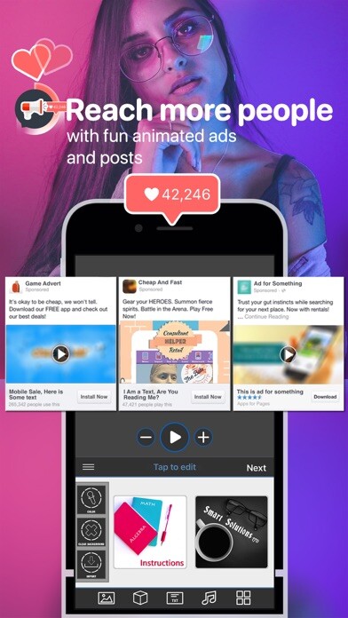 Emulate iPhone app Video AD Maker - Create FB Ads using MyAndroid