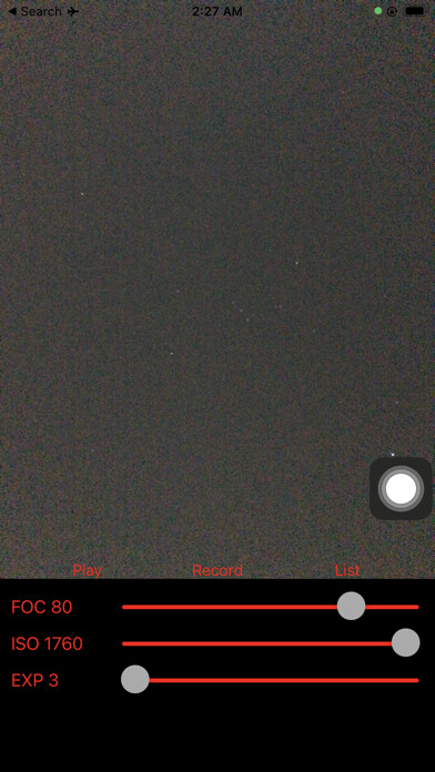 Emulate iPhone app VideoCam - Astrophotography using MyAndroid