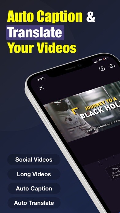 Emulate iPhone app Video Caption: Auto Subtitle using MyAndroid
