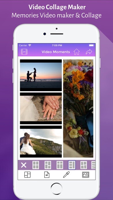 Emulate iPhone app Video Collage - Music & Gif using MyAndroid