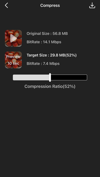 Emulate iPhone app Video Compress - Shrink Videos using MyAndroid Emulate iPhone app Video Compress - Shrink Videos using MyAndroid